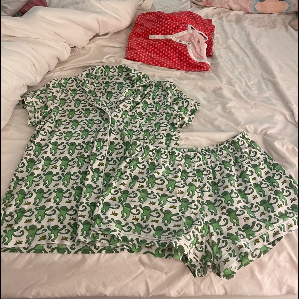 Roller Rabbit Green Monkey Pajamas